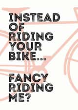Funny Valentine's Card For Cyclists - Cycling Valentine's Card - Bike Widow created by EllieBeanPrints