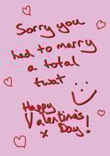 marry sorry Valentines Day Card 43516 created by Random Shit Cards