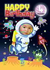 Personalised Birthday Photo Card created by Ryk60 - forth four Birthday Personalised Photo Card 20847