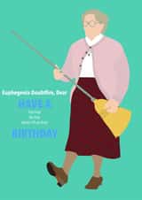 mrs doubtfire euphegenia Birthday Card 20578 created by Jess McCall
