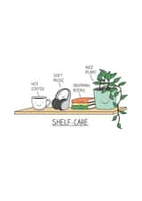 Shelf care punny greeting to send a smile created by Milkyprint
