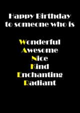 A rude but funny adult birthday card created by Jemma Louise UK