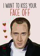 Nicolas Cage Face off Valentines Day Card 21126 created by Alexa Makes Cards