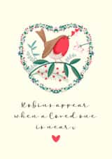 Robins appear when a loved one is near  created by Little Cat Creates