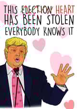 Donald Trump Lockdown Valentines Day Card 19327 created by NotNiceThings