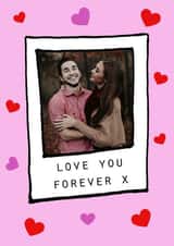 Personalised Valentines Day Photo Card created by Marie Goodchild - partner boyfriend Valentines Day Personalised Photo Card 12182