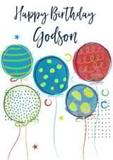 Classic Birthday Card - For Godson - Balloons created by Katie Phythian Design