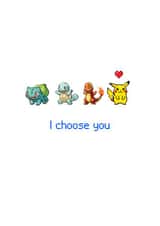 pokemon i choose you Valentines Day Card 4172 created by The Cake Thief
