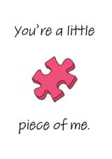 little piece Valentines Day Card 19254 created by ifandwhenprints