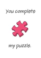 puzzle complete Valentines Day Card 19255 created by ifandwhenprints