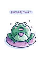 Cute Toad Pun Love Card created by Flaming Imp