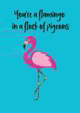 flamingo flock Love & Friendship Card 32952 created by Chameleon and Co