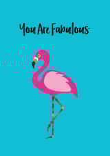 flamingo tropical Love & Friendship Card 10731 created by Chameleon and Co