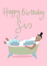 Bubble Bath Pamper Happy Birthday Sister created by Soph AC Studio