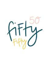 Colourful 50th birthday card. created by DaphneRosa