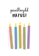 Penblwydd Hapus Birthday Card 15137 created by Tenovus Cancer Care