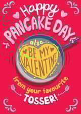 pancake day pancake Valentines Day Card 20237 created by Dan McFadden