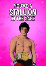 rocky Film/TV/Netflix Valentines Day Card 46618 created by The Sport Rag