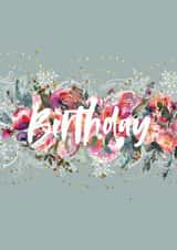 Floral and lace birthday card created by Natalie Ryan