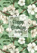 pretty flowers Birthday Card 19884 created by Little Cham Cham