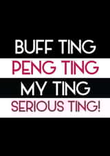 Fun Valentine's Day/Anniversary Card - Buff Ting - My Ting created by Streetgreets