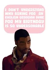 Bridgerton Funny Birthday Card 21196 created by Amy Farrar