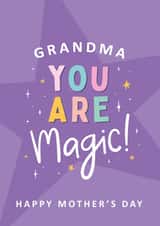 Grandma You Are Magic! Mother's Day Card created by Macie Dot Doodles