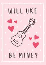 ukulele guitar Valentines Day Card 36764 created by Lloyd Crowley
