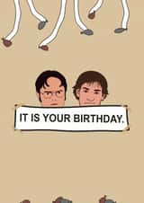Dwight Jim Birthday Card 21200 created by Wicks Design