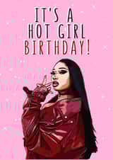 megan thee stallion Music Birthday Card 40653 created by Bad & Cheeky