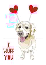 love wuff Valentines Day Card 21204 created by Mint Ink
