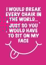 Cheeky Rude Valentines Day Card 36693 created by Colossal Studio