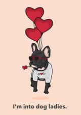 dog heart Valentines Day Card 46891 created by Kavita Bradshaw