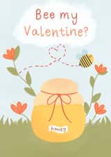 honey bee Valentines Day Card 21210 created by FluffyBee