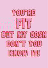 galentines day you're fit Valentines Day Card 41125 created by Courtney Simon