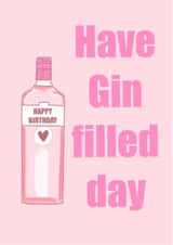 Gin filled Birthday Card 13342 created by LMDesigns