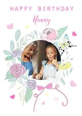 Personalised Birthday Photo Card created by Marie Goodchild - nan nanny Birthday Personalised Photo Card 12185