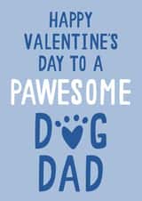 Pawesome Dog Dad Valentine's Day Card created by Jessica Harvey