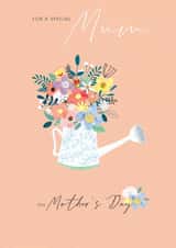 Traditional Mothers Day Card - Mum - Watering Can - For A Special Mum On Mother's Day created by cory reid