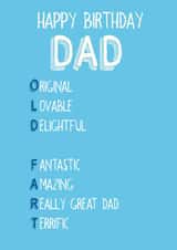 dad father Birthday Card 20773 created by Art Thunderclap