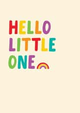 Hello Little one - New baby created by Pin & Paper