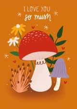 mushroom toad Valentines Day Card 13756 created by Jazmin Carter