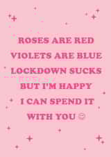 roses are red violets are blue Valentines Day Card 40709 created by YOB & YAG