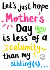 Mother's Day Card from Sibling created by Channon Gray