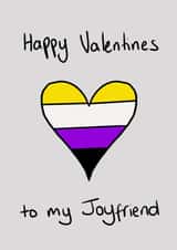Non-Binary  Queer Valentines Day Card 21223 created by indecisiveartistry
