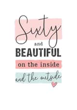 sixty sixtieth Birthday Card 15257 created by Mad Philomena