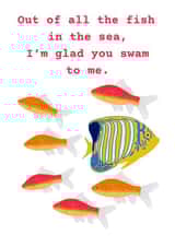 fish sea Valentines Day Card 15499 created by suzcreate