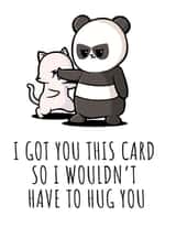 panda cat Humour Card 46962 created by NerdShizzle
