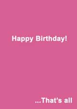 simple thats Birthday Card 13938 created by Sachy Cards