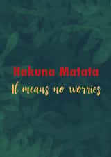 no worries typography Send A Smile Card 21074 created by Dani Doodlez